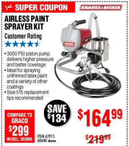  Airless Paint Sprayer Kit 