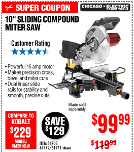  10 in. Sliding Compound Miter Saw