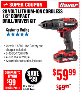 View 20V Hypermax? Lithium 1/2 in. Drill/Driver Kit