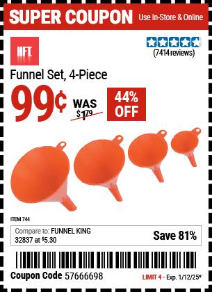 HFT Funnel Set, 4-Piece