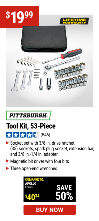 PITTSBURGH Tool Set, 53 Piece