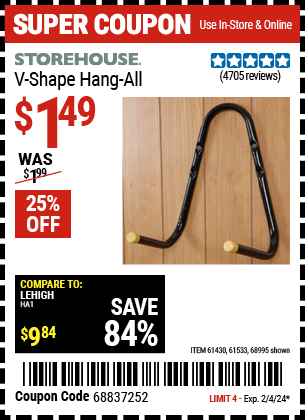 STOREHOUSE: V-Shape Hang-All
