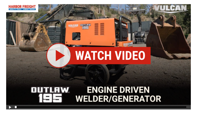 VULCAN: OUTLAW™ 195 Engine Driven Stick Welder / AC Generator Customer Review Video