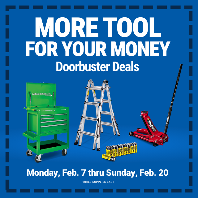 More Tools for Your Money | Monday, Feb. 7 thru Sunday, Feb. 20