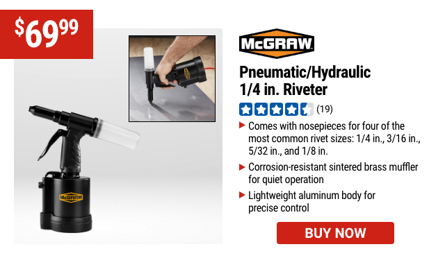 MCGRAW: Pneumatic/Hydraulic Riveter