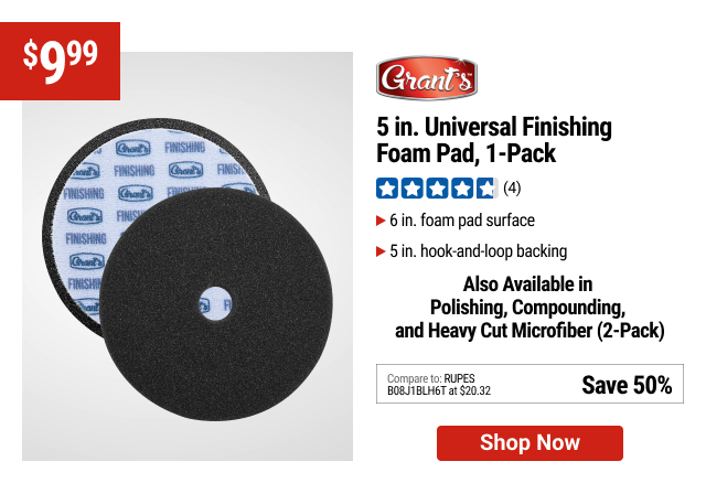 GRANT'S 5 in. Universal Foam Pad, 1-Pack