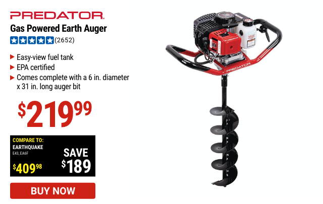 Predator Gas Powered Earth Auger