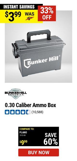 BUNKER HILL SECURITY: 0.30 Caliber Ammo Box
