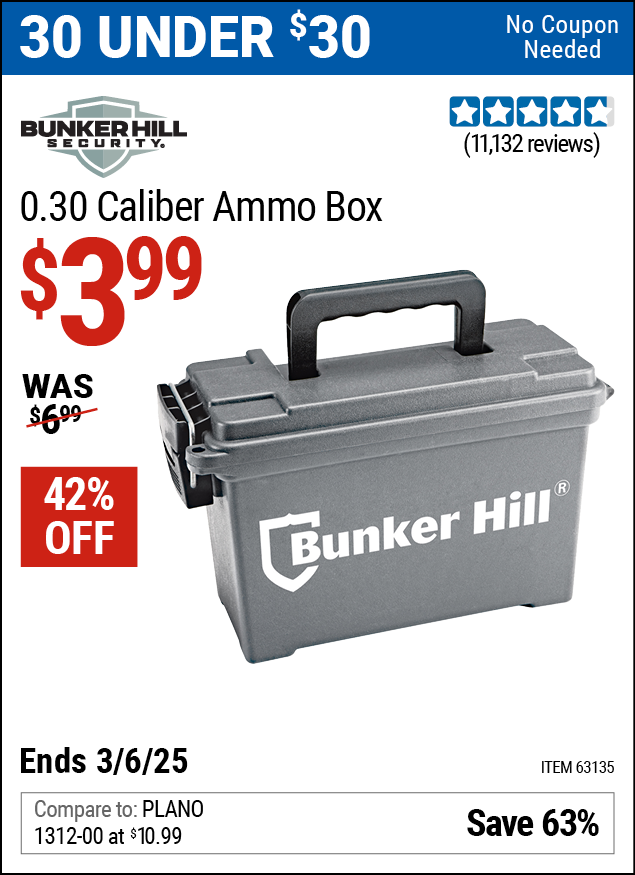 BUNKER HILL SECURITY 0.30 Caliber Ammo Box