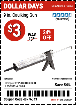 9 In. Caulking Gun