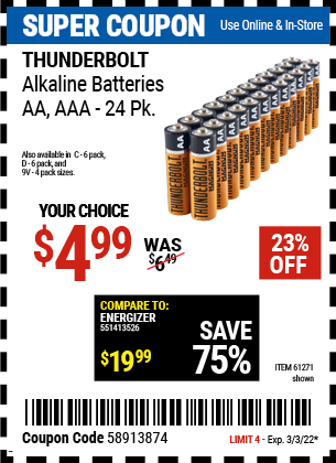 ALKALINE BATTERIES Assorted Sizes