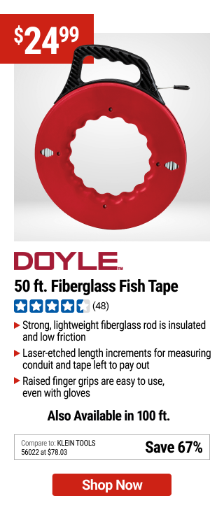 DOYLE 50 ft. Fiberglass Fish Tape