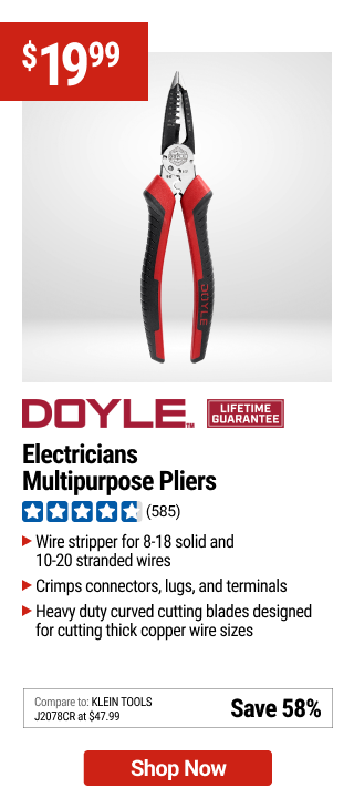 DOYLE Electricians Multipurpose Pliers