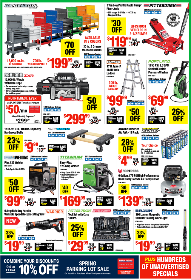 Spring Parking Lot Sale - Page 1