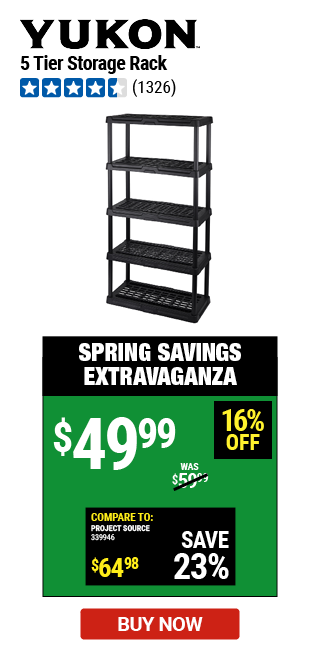 5 TIER SHELVING UNIT