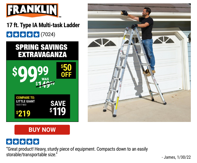 LADDER  MULTI TASK TYPEIA 17FT