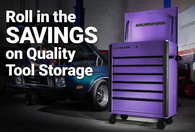 Roll in the SAVINGS on Quality Tool Storage