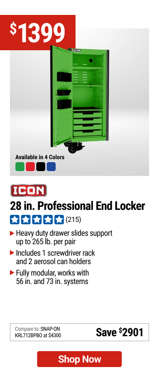 ICON 28 in. Professional End Locker