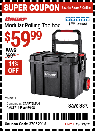 BAUER Modular Rolling Toolbox