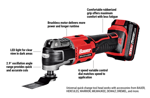 Bauer 20V Occillating Multi Tool