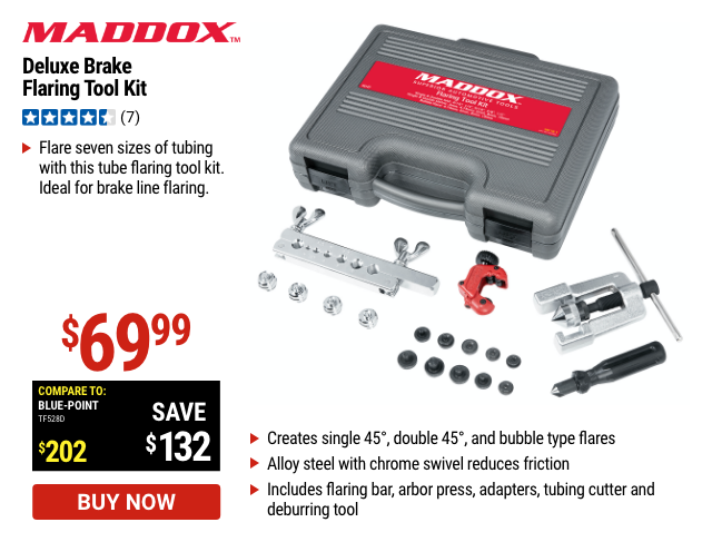 Maddox: Deluxe Brake Flaring Tool Kit