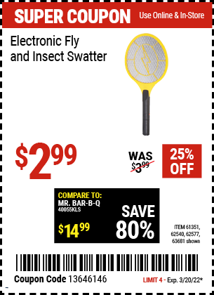 Electronic Fly & Insect Swatter