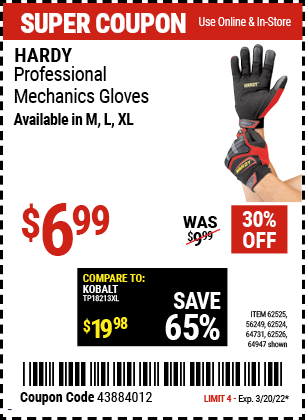 HARDY: Mechanics Gloves