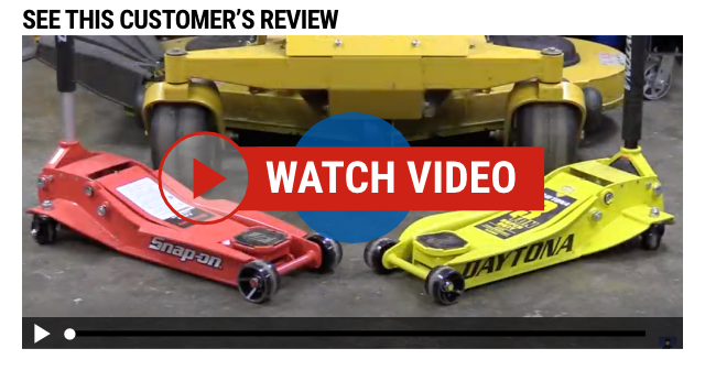 DAYTONA: 3 Ton Low Profile Super Duty Rapid Pump Floor Jack - Customer Review Video