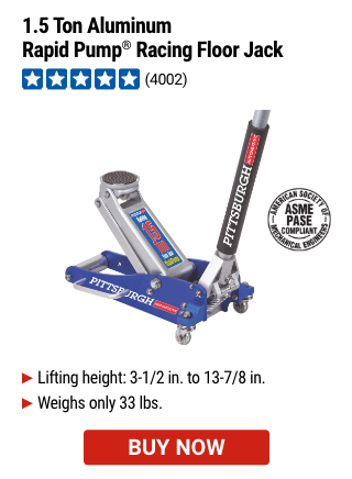 PITTSBURGH: 1.5 Ton Aluminum Rapid Pump® Racing Floor Jack