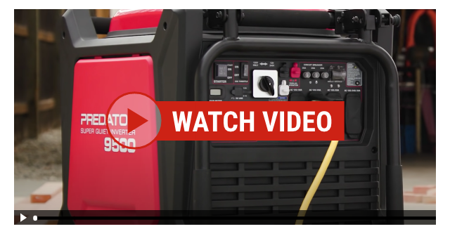 9500 Watt Super Quiet Inverter Generator - Video