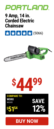 Portland: 9 Amp, 14 in Electric Chainsaw 