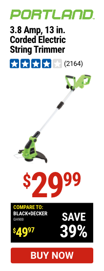 Portland: 3.8 Amp, 13 in electric String Trimmer 