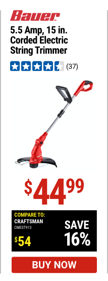 Bauer: 5.5 Amp, 15 in electric String Trimmer 