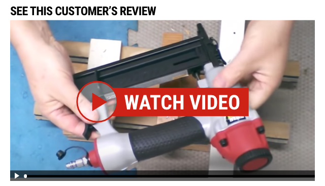 Central Pneumatic 18 gauge air nailer - Video