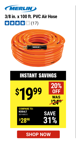 Merlin: 100ft air hose