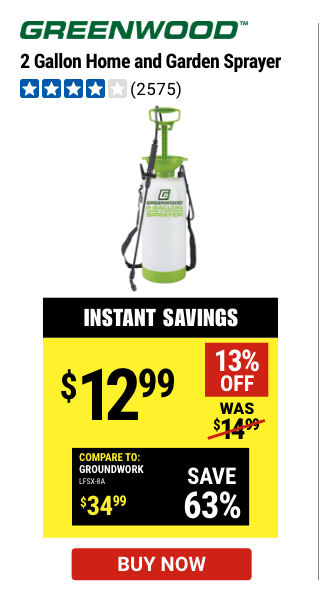 Greenwood: 2 gallon Home and Garden Sprayer