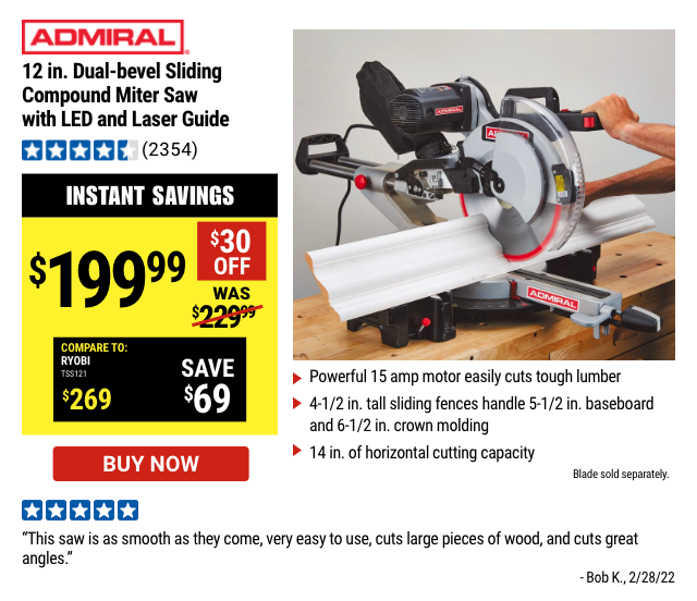 Admiral: 12in Miter Saw