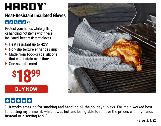 HARDY: Heat Resistant Insulated Gloves