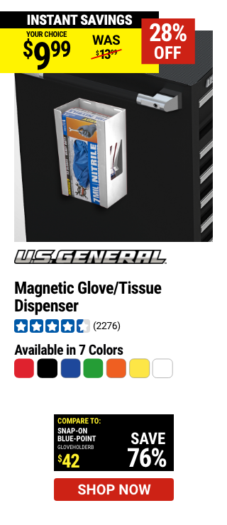 U.S. GENERAL: Magnetic Glove/Tissue Dispenser, Green