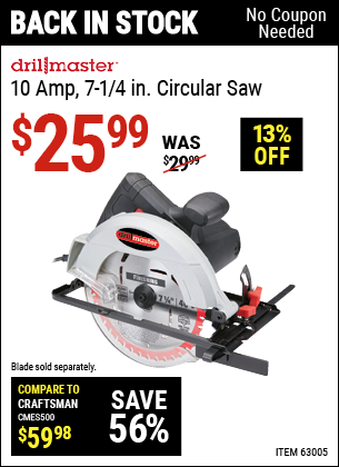 71/4IN 10A CIRCULAR SAW