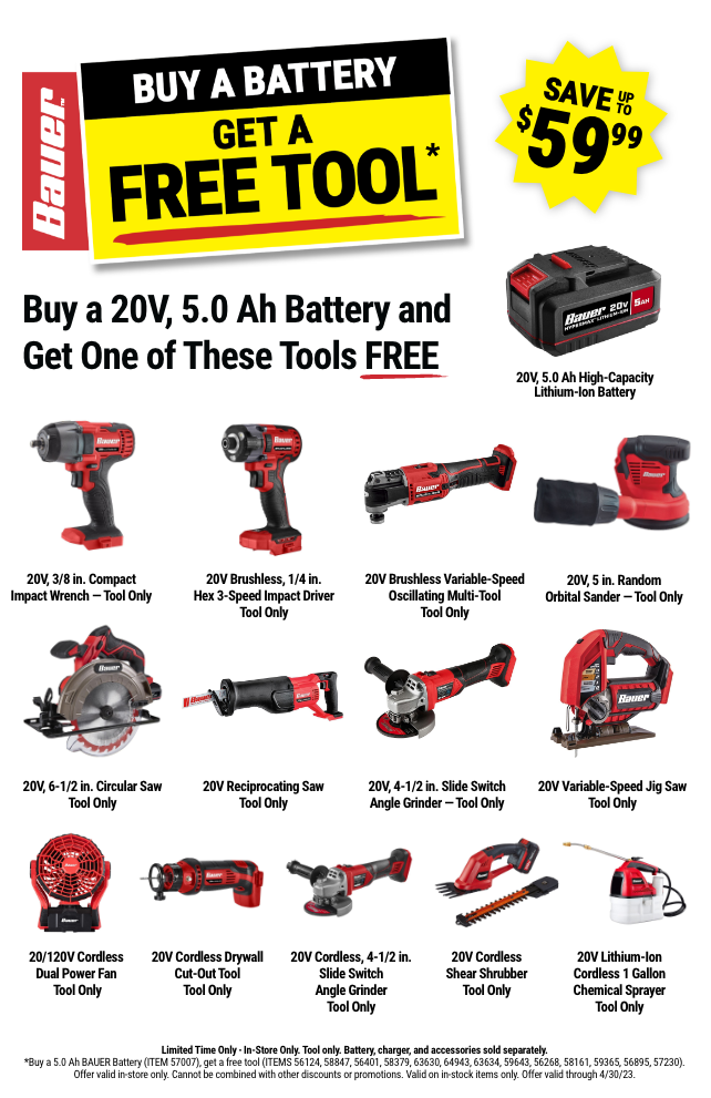 Pro Deals on HERCULES & BAUER Bundles Inside Harbor Freight