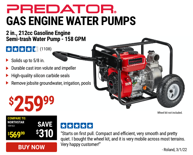 Drain Water, Not Your Wallet HUGE DEALS on Pumps Harbor Freight