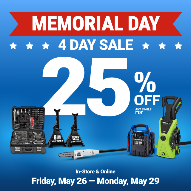 Get Early Acess. Thursday, May 25. JOIN NOW. 4 DAY SALE. 25% OFF any single item. Friday, May 26 - Monday, May 29