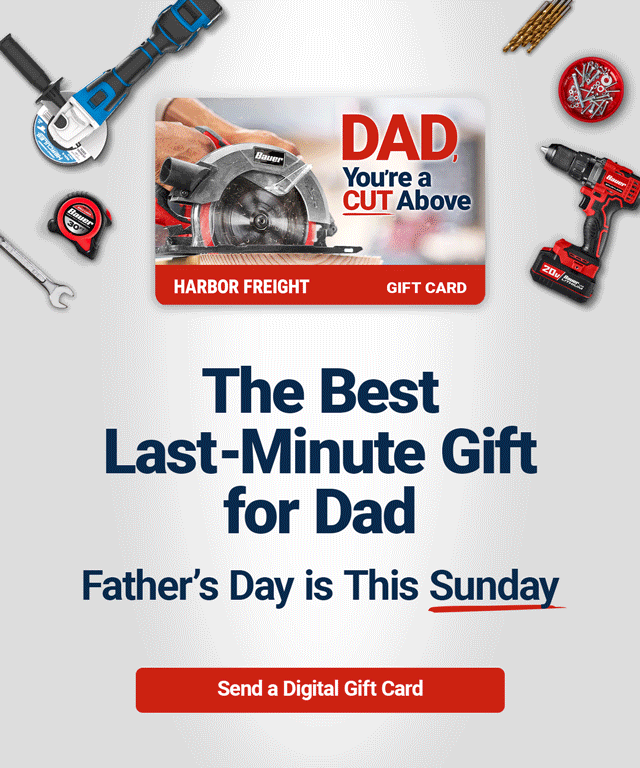 The Best Last-Minute Gift for Dad. Father's Day is this Sunday. Send a Digital Gift Card or Buy In-Store.