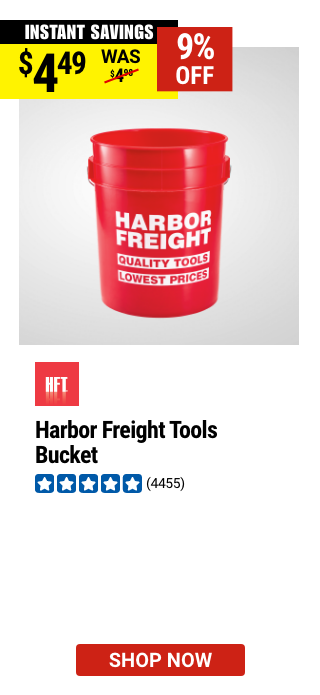 HFT: Harbor Freight Tools Bucket, Red