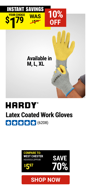 HARDY: Latex Coated Work Gloves