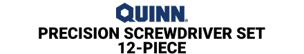 QUINN Precision Screwdriver Set, 12-Piece - mobile