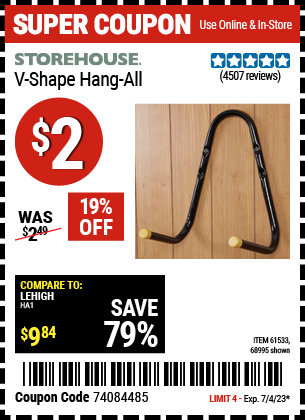 STOREHOUSE: V-Shape Hang-All