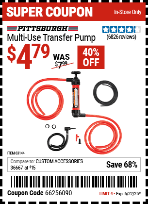 PITTSBURGH Multi-Use Transfer Pump