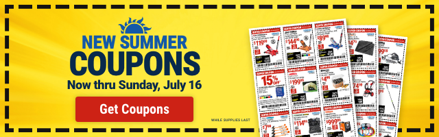 NEW SUMMER COUPONS. Now thru Sunday, July 16